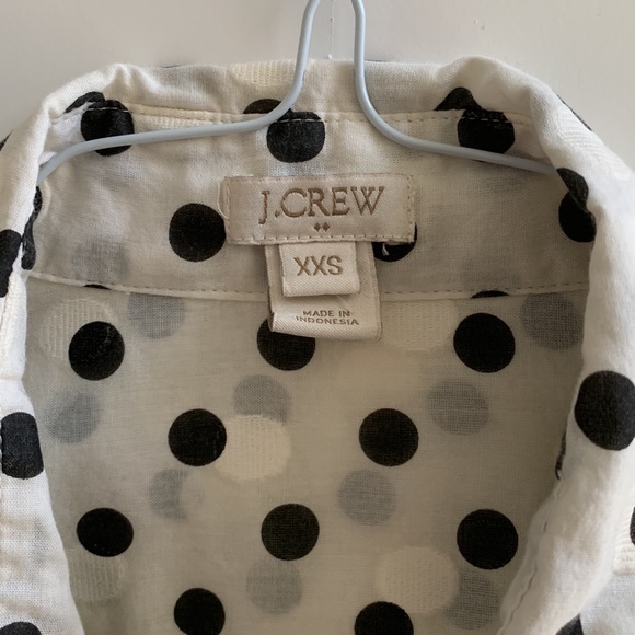 J crew factory jacquard dot popover shirt - Picture 4 of 4